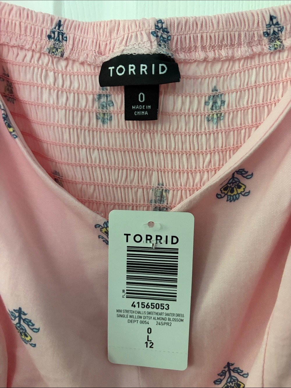 torrid Pink Floral Square-Neck Midi Dress with Puff Sleeves - Picture 2 of 5